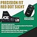 ADE Advanced Optics RD3-009 5 MOA Red Dot Sight with Mounting Plate for Smith & Wesson MP M&P, M&P 2.0, SD9VE, SD40VE Pistols + Additional Standard Picatinny Mount