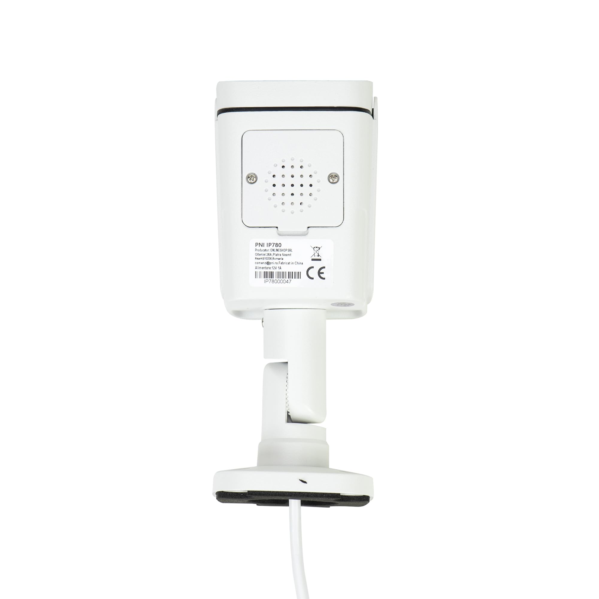 Telecamera di videosorveglianza PNI IP780, 8MP, 4K, IP, 6 LED IR, IP66, Bianco