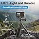 TELESIN Ultraleichtes Aluminiumgehäuse Metallkäfig für DJI Action 5 Pro Action 4 Action 3, passend mit ND CPL Objektivfilter, schützendes Rahmengehäuse mit 1/4 Cold Shoe für Video Light Mikrofon