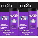 Got2b Powder'ful Volume Unisex Root Hair Styling Powder, For Instant Volume and Root Boost, Vegan, 10g (Pack of 2)