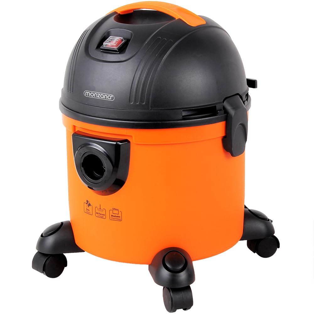 Monzana Aspirapolvere Wet Dry 1200W Sacco 15L Contenitore con Accessori Pulitore Pavimento Sporco