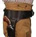 Historical Emporium Men's Right Hand Plain Leather Western Gun Belt and Holster .44/.45 Cal 42 Brown