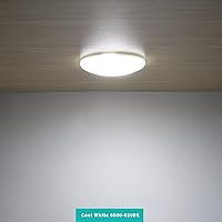 Vista 8 de Paquete de 4 luces LED para techo de RV, luz interior para bote, DC 12V, montaje en superficie, cúpula de techo, luz de panel de 4.5W para furgoneta