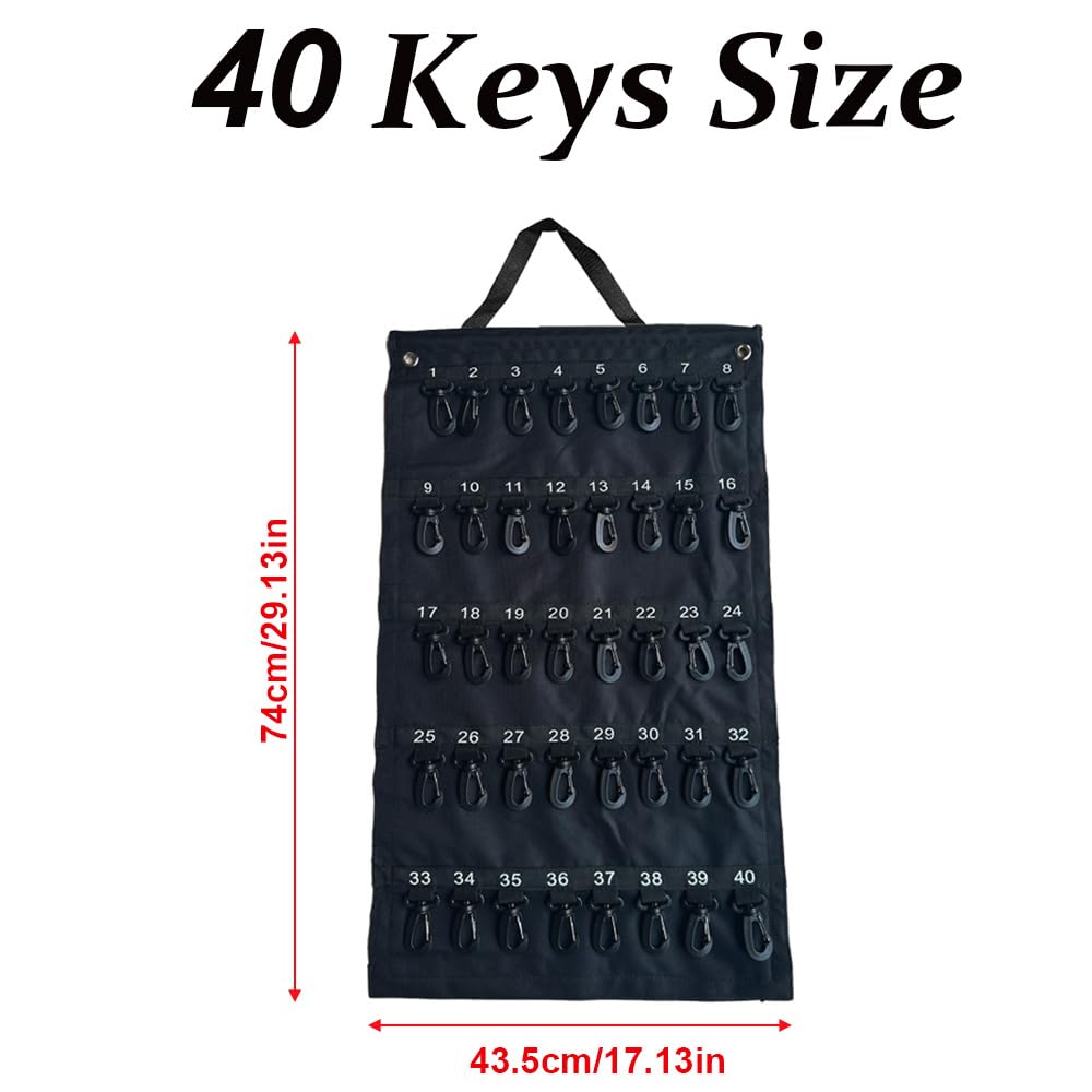 Supertool Estuche portátil enrollable para llaves, organizador de llaves, bolsa enrollable para personal de hotel, guardias de seguridad, agentes inmobiliarios, trabajadores de mantenimiento (30/40/50