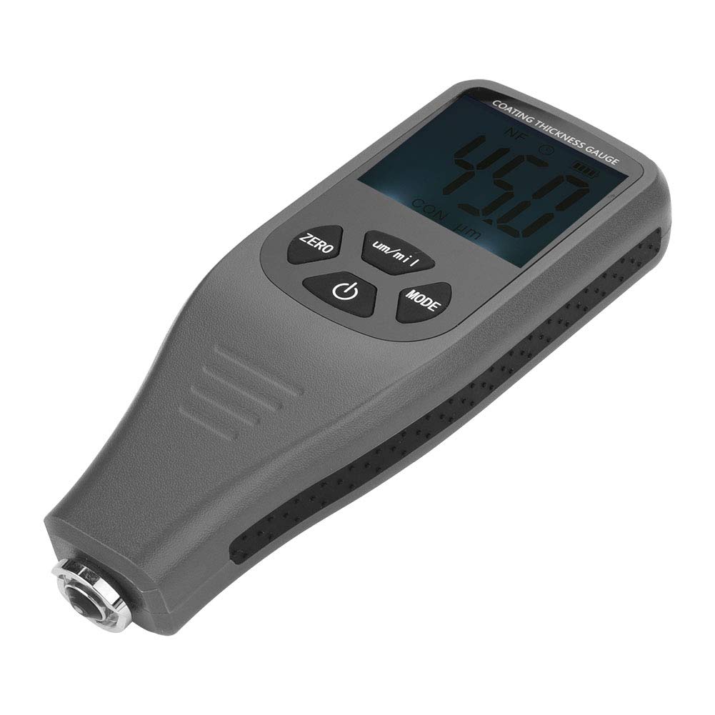 Schichtdickenmessgerät, GM240 Digital LCD Display Lackschichtdickenmessgerät Tester Metall Auto Test Mess 0~1300um Messwerkzeug mit Hintergrundbeleuchtung Funktion