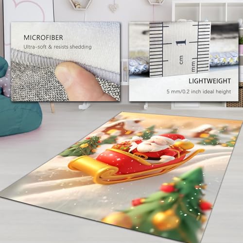 Tapis Père Noël antidérapant et ultra fin lavable en machine - 6