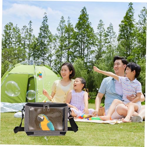 Image of Balacoo Bird Carrier Bag, Breathable Pet Travel Carrier Backpack, Parrot Cockatiel Travel Bag for Lovebirds Conures Canary & Small Animal