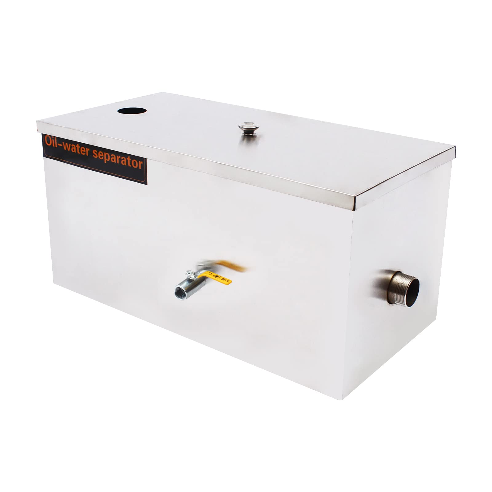 Separador De Grasa Comercial, Contenedor De Acero Inoxidable Restaurante Aceite Y Agua Contenedor De Acero Inoxidable Con Cesta De Filtro Extraíble Contenedor De Grasa Bajo El Fregadero