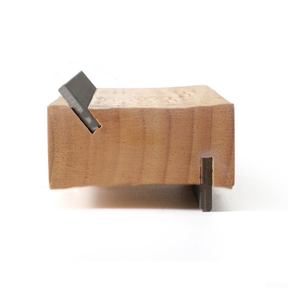 Eawfgtuw Lime biseautée à frettes de guitare en bois, outil luthier 2 en 1 avec angles de 35 et 90 degrés, design de fraisage à double coupe en acier à haute teneur en carbone pour un pansement précis