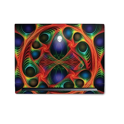Image of MightySkins Skin Compatible with Alienware M18 R1 (2023) Full Wrap Kit - Fabric Fractal | Protective, Durable, and Unique Vinyl Decal wrap Cover | Easy to Apply & Change Styles | Made in The USA