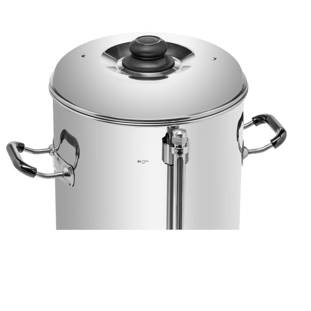 Erogatore di Acqua Calda 20 Litri, Acciaio Inox, Bollitore Acqua Professionale, Macchina per Bevande Calde, per la Preparazione del Tè, per Hotel, Catering, Ristoranti, 2500 W