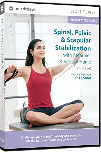 STOTT PILATES Spinal, Pelvic and Scapular Stabilization on Reformer with Vertical Frame (English/Spanish)