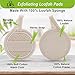 Face Loofah Pads Exfoliating Scrubber, Natural Luffa Facial Cleanser Pad Sponges Exfoliator Scrub Brush 6 Pack for Body Back Dead Skin Cleansing Washing Suitable for Men Women Bath Shower Spa Massage