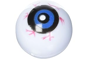 12 Hollow Plastic Eyeball Balls