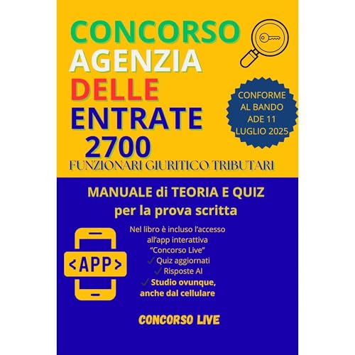 CONCORSO AGENZIA DELLE ENTRATE Audiolibro Por CONCORSO LIVE arte de portada
