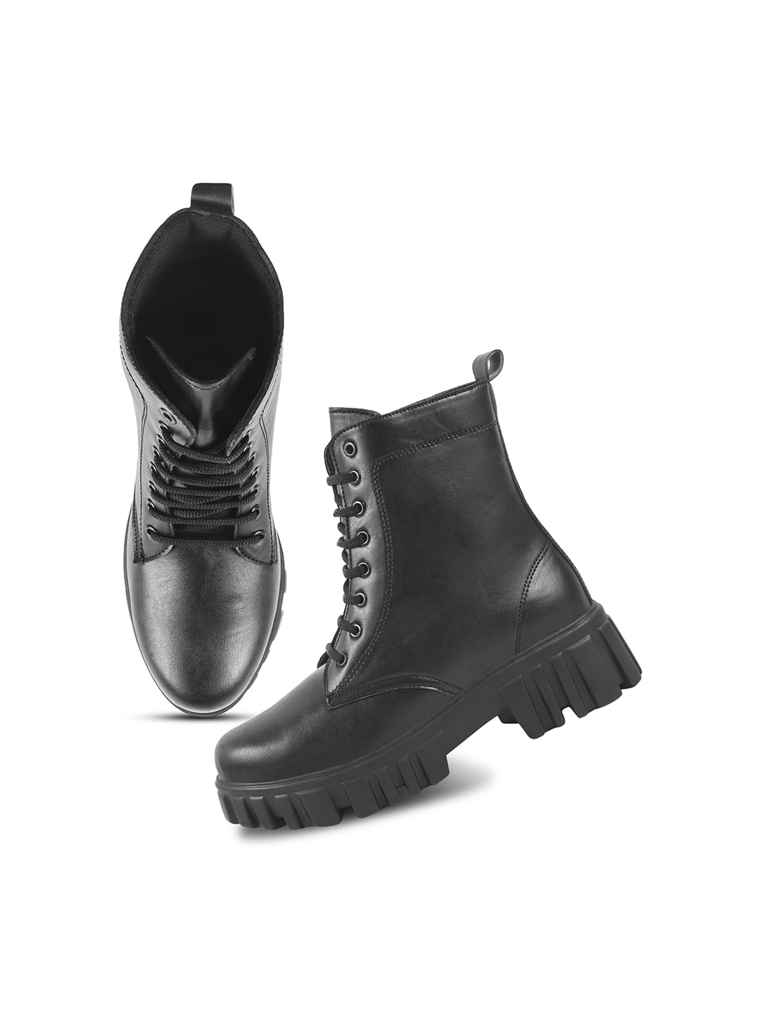 Froh Feet Women Stylish Casual Ankle Boots with Platform and Lace-Up Design (B0DGCVRRV4) Amazon Price History, Amazon Price Tracker