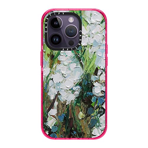Coque iPhone 14 Pro CASETiFY Fleurs sauvages rigide Bubblegum