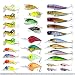 XBLACK Fishing Lures Set Fly Fishing Flies Kit Insect Cicada Crickhopper Hard Baits Minnow Crankbait VIB Swimbait for Bass Pike Fit Saltwater and Freshwater