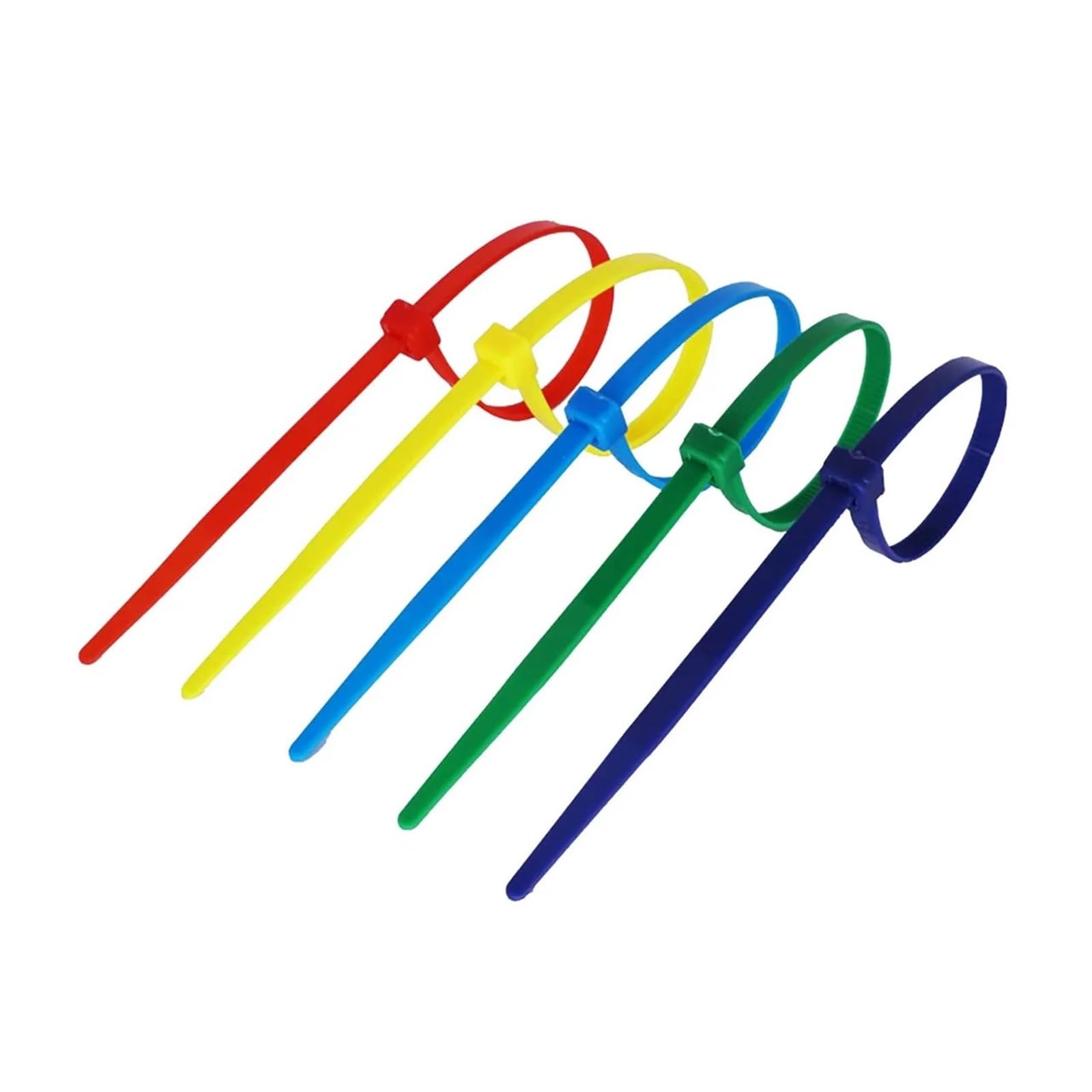 Brown Cable Ties 200PCS 3x100mm Width 1.8mm Self-Locking Cable Ties Nylon Plastic Tie Wire Organiser Fastens Blue Pink Orange(Blue)