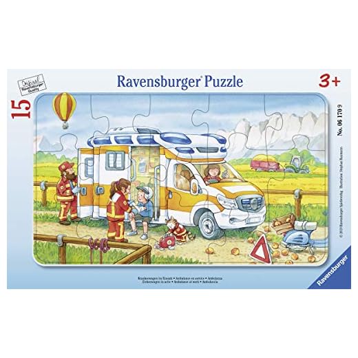 Ravensburger Infantil Puzzle 06170 Ravensburger 06170 de Ambulancia en Uso de niño Puzzle