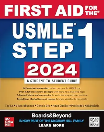 First Aid for the USMLE Step 1 2024 34th Edition book cover