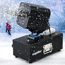 Snow Machine 1200W Snow Making Machine, Moving Head Snow Maker, Snowflake Maker with Wired Control Wireless Remote Adjustable Snow Size for Christmas Wedding Party Photography Parade Stage