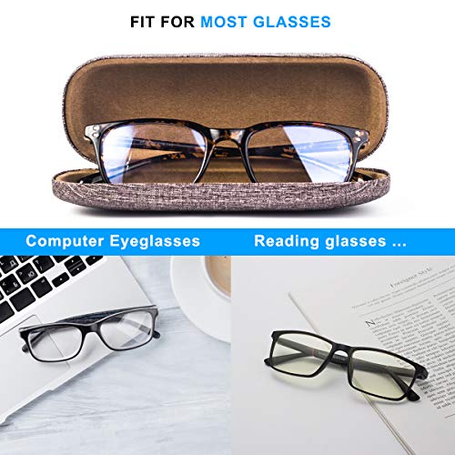 Raylove Hard Shell Clamshell Eyeglasses Case, 3 Piece Unisex Portable Glasses Protection Case #TOP4