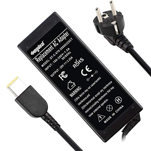 SUNYDEAL Laptop voeding voor Lenovo 65W E431 E440 E450 E531 E540 E550 E55 l450 l540 S431 Ideapad S210 S500 U330 U530 Z410 Z510 Flex 3 2 10 11 14 15 Y40 Yoga 11 13 Lenovo B50 G40 G50 oplaadkabel