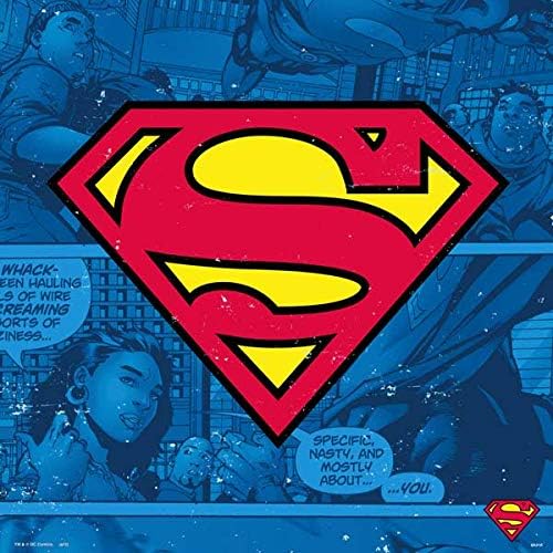 Vista 38 de Skinit Calcomanía para juegos compatible con el controlador de PS4, logotipo oficial de DC Comics Superman Comic en diseño rojo