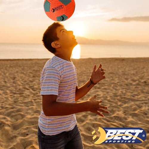 BEST SPORTING Freizeitball Größe 5 – Robuster Kunststoffball für Outdoor & Indoor – Wetterfest & Abriebfest – Verschiedene Farbausführungen (Orange)