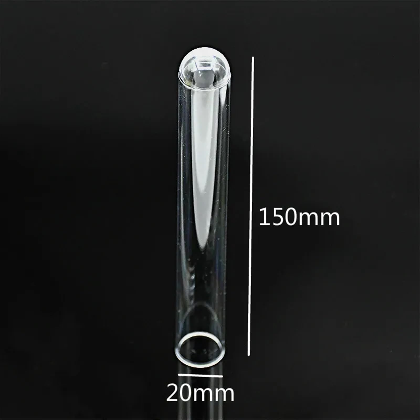 Hartplastik-Reagenzglas 20 mm x 150, Polystyrol-Reagenzglas 30 ml, hochtransparent, 50 Stück/Packung