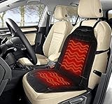 Sojoy Warm Plush Car Seat Cover with Smart Temperature and Timing Switch for Cold Days (Black)