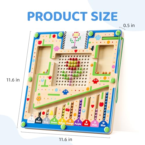 42% Off LADFAR Magnetic Maze Montessori Toy for Toddlers