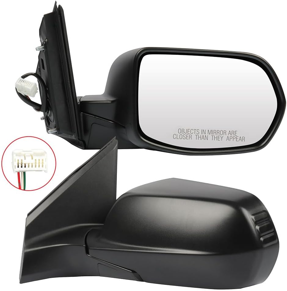 ECCPP Exterior Mirrors Replace with 2012-2016 For Honda CR-V Driver and Passenger Side 76250T0AA01 76200T0AA01