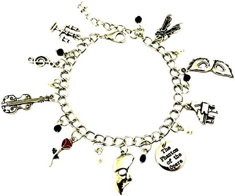 Broadway Musicals Phantom of The Opera Charm Bracelet Quality Cosplay Jewelry Series with Gift Box