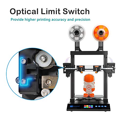 JGMAKER Artist-D Pro 3D Drucker, unabhängiger Doppelextruder mit schnell austauschbarer Meanwell-Stromversorgung Düse, Direktzufuhr PLA, TPU, PETG Filament Großdruckvolumen 300 * 300 * 340 mm - 6