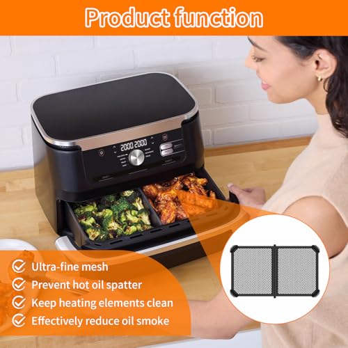 Guarda Salpicaduras para Freidora de Aire, Protector de Silicona Resistente al Calor para AF500EU, Protege Elemento Calefactor y Ventilador, Plegable y Seguro para Lavavajillas miniatura 5