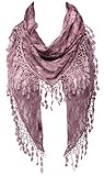 KMystic Lace Triangle Sheer and Winter Scarf