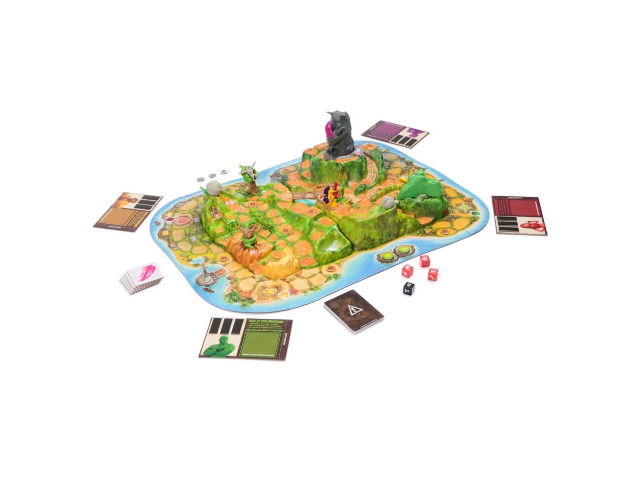 Jumanji Estampida, Juego de Mesa colaborativo, Juego de Aventuras en 3D basado en la película de acción y Comedia, Noche de Juegos en Familia para Adultos y niños a Partir de 8 años