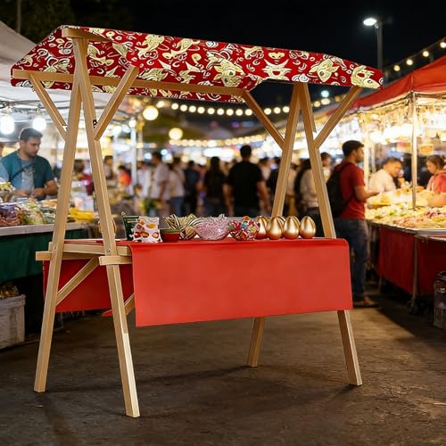 Stand de vendeur extérieur pliable pour optimiser l'espace de vente nomade