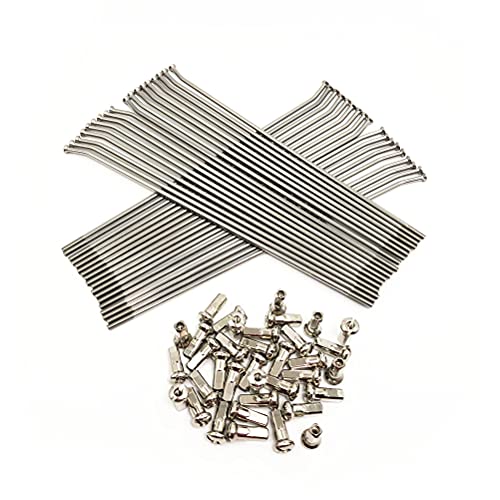 Otom 19" Rear Wheel Spokes Kit Stainless Steel For Cr125R 2002-2007 ，Cr250R 2002-2007 ，Crf250R 2002-2020，Crf450R 2002-2020 (19" Rear Wheel For Honda) #TOP6