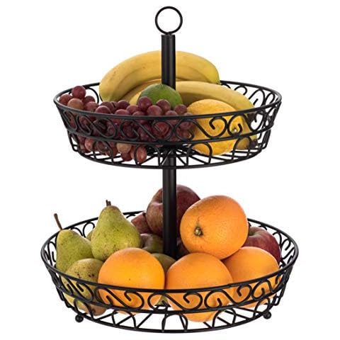 LIVIVO 2 Tier Stylish Fruit & Vegetable Basket Cover