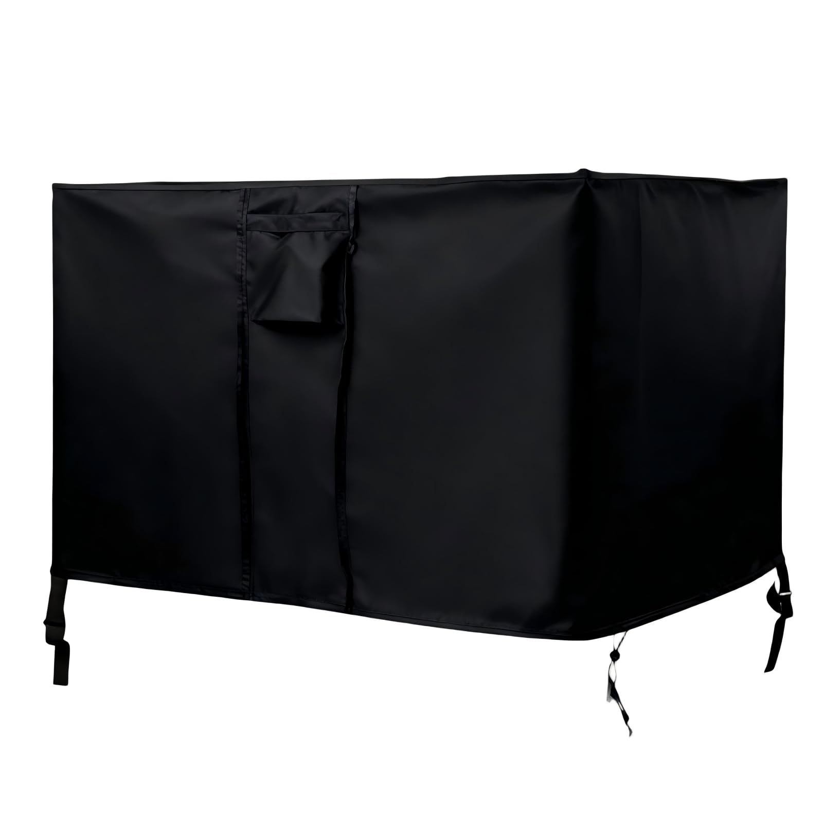 Hohong Fire Pit Table Cover Waterproof, Firepit Cover for Gas Fire Table, Heavy Duty 500D Oxford Fabric Outdoor Fire Pit Covers with Air Vents-107x66x38cm