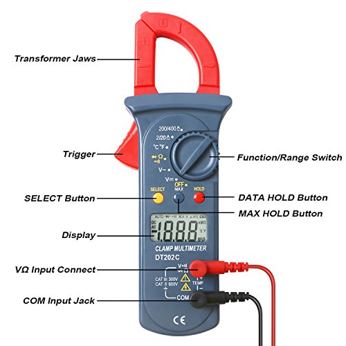 Multimetro, multimetro digitale DT202 C