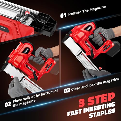 Brad Nailer Grampeador sem fio para Milwaukee M18 18 V, 2 em 1, pistola elétrica de pregos/grampos d
