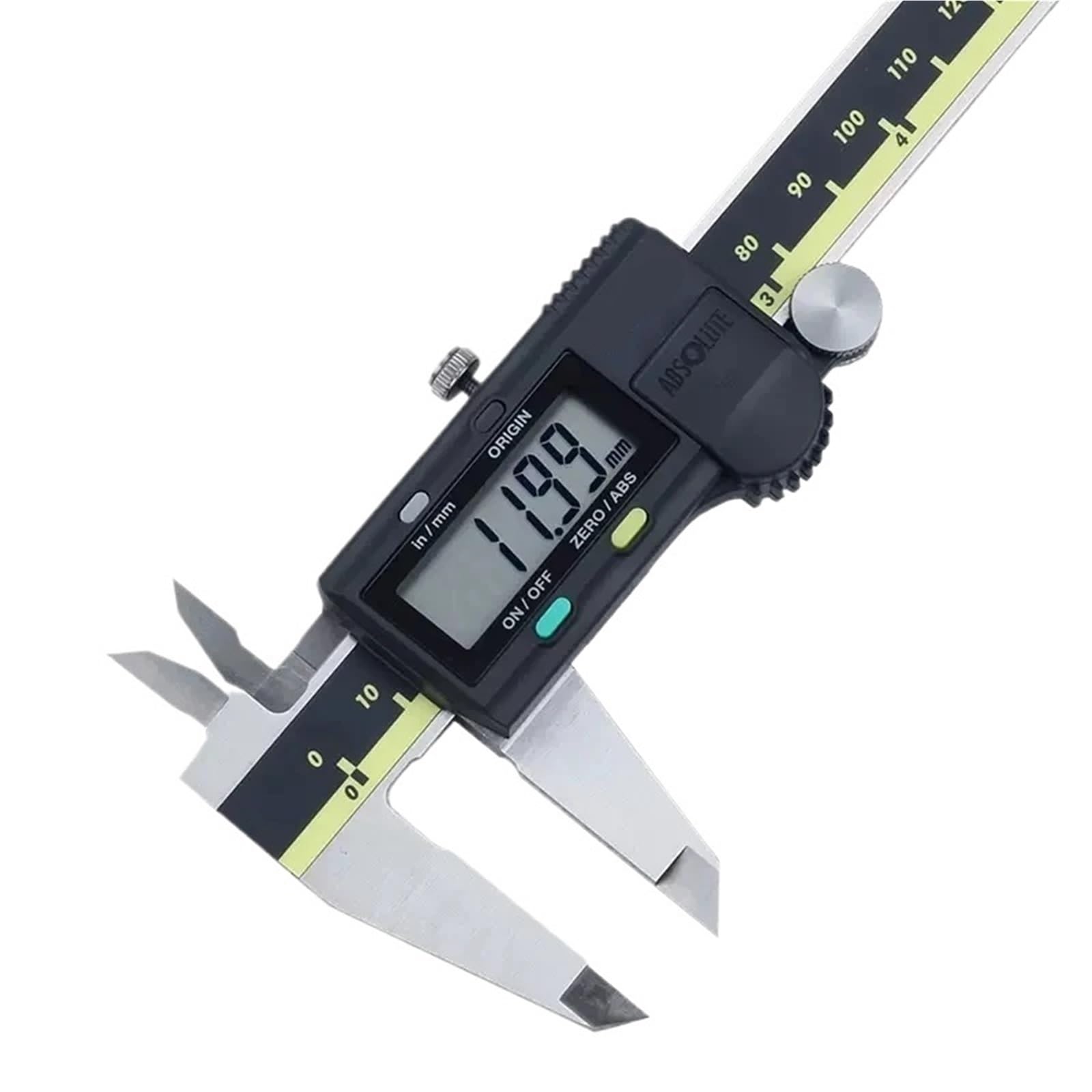 1 pz 500-195-30 Calibri digitali 0-100 mm 0-150 mm Acciaio inossidabile Lavorazione del legno(500-197-30 0-200mm)