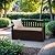 Devoko 80 Gallon Storage Bench Deck Box Lockable for Patio Furniture, Garden Decor and Outdoor Seating for Cushions, Garden Tools and Pool Supplies(Dark Brown)
