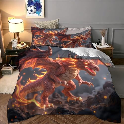 Housse de couette 260x220 cm à effet 3D en microfibre résistante et ultra douce - 6