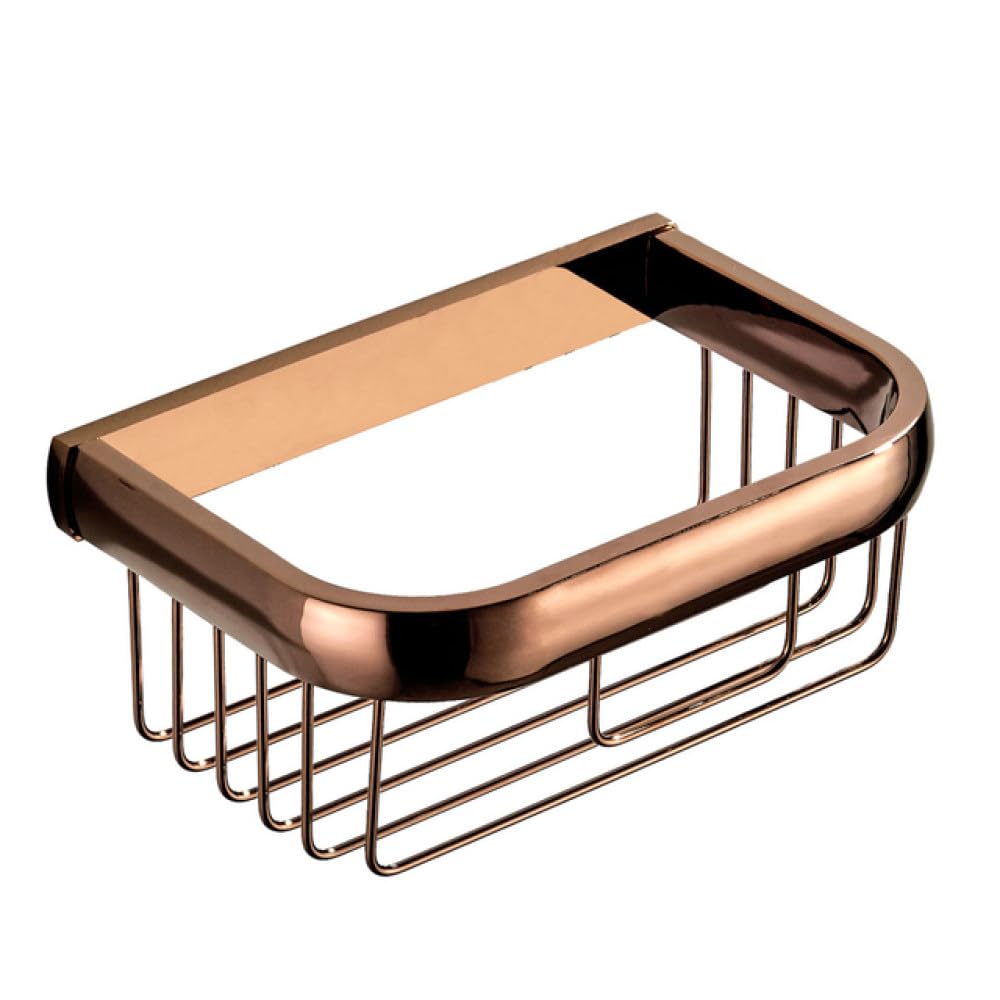 Matériel de salle de bain en or rose de luxe avec étagère de serviette chic