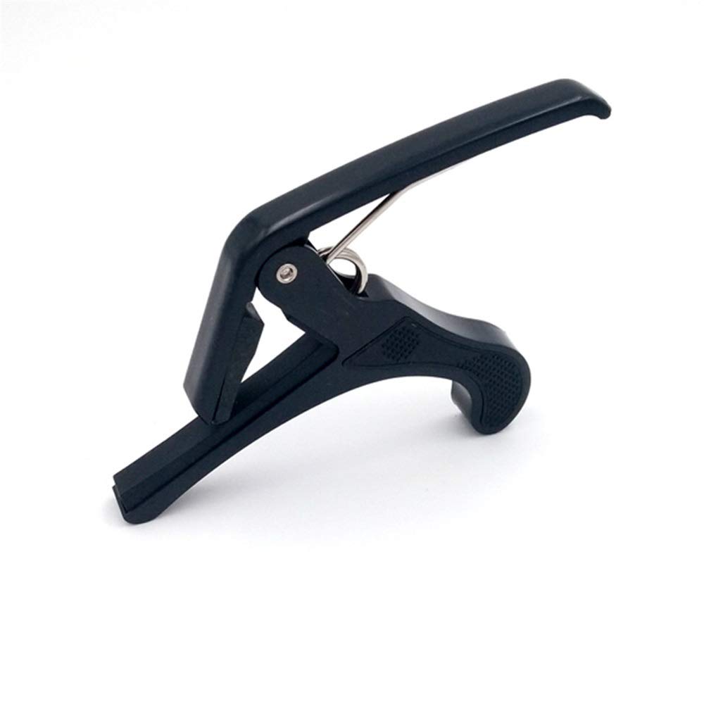BATLAM Capotasto per Chitarra Accessori per Chitarra Chitarra Folk Capotasto per Chitarra in ABS Multifunzione per Trasposizione Facile (Color : Black, Size : One Size) (Black One Size)
